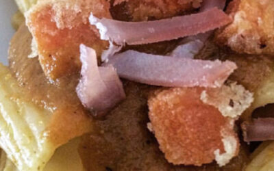 Pasta con Tacchina, Zucca e Funghi